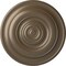 Ekena Millwork Niobe Ceiling Medallion (Fits Canopies up to 8 5/8"), Hand-Painted Warm Silver, 18"OD x 1 1/2"P CM18NIWSS - alternate 1